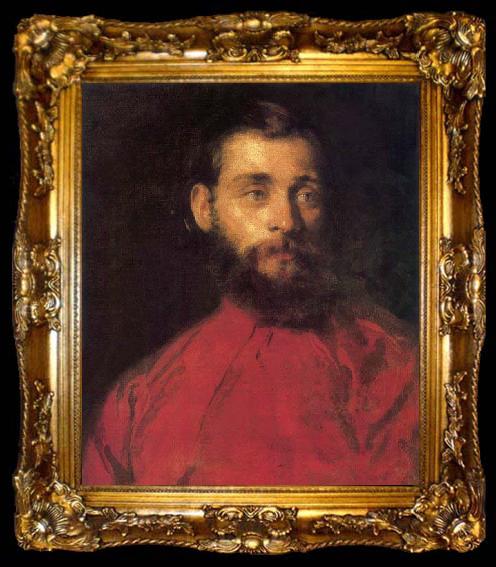framed  Brocky, Karoly Self-Portrait after 1850, ta009-2